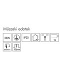 Fénycsöves tükrös ECO fénycsőarmatúra, 4x18W, 600x600mm (HASZNÁLT)  