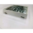 Mennyezeti LED tükrös lámpatest, 600x590mm (HASZNÁLT)