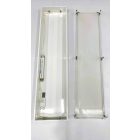 Süllyesztett fénycsöves lámpatest opál búrával, 2x54W (HASZNÁLT)