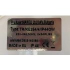 Süllyesztett fénycsöves lámpatest opál búrával, 2x54W (HASZNÁLT)