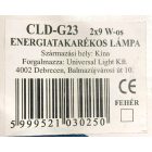 CLD-G23 Energiatakarékos oldalfali lámpatest, 2x9W (HASZNÁLT)