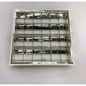   Mennyezeti fénycsöves tükrös lámpatest, 4x18W, 600x600mm (HASZNÁLT)