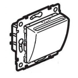 Hotelkártya kapcsoló késleltetéssel, fehér (HASZNÁLT)