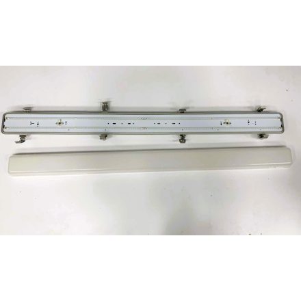 LED-es lámpatest műa. búrával, 36W, 1265mm (HASZNÁLT)