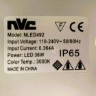 LED-es lámpatest műa. búrával, 36W, 1265mm (HASZNÁLT)