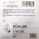 Obo bilincs, világos szürke, 19.5-23.5mm