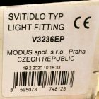 Por-és páramentes falon kívüli fénycsöves lámpatest, EVG, 2x36W, 1270x136x90mm (HASZNÁLT)